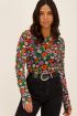Multikleur mesh top met klaproos print | My Jewellery