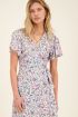 Blue floral midi wrap dress | My Jewellery