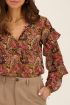 Multikleur blouse met paisley print & ruffles | My Jewellery