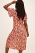 Multikleur midi jurk met overslag & bloemenprint | My Jewellery