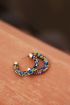 Multikleur oorringen met strass steentjes, statement oorbellen