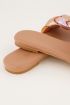 Multikleur slippertje gevlochten