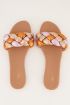 Multikleur slippertje gevlochten