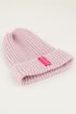 Roze winter beanie, beanie My Jewellery
