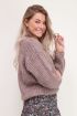 Lila grof gebreide trui | My Jewellery