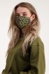Groen mondkapje met panterprint | Bekijk My Jewellery