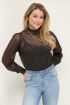 Grijze mesh top met rondjes | My Jewellery