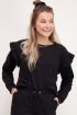 Zwarte sweater met ruffles | Shop My Jewellery