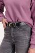 Leren riem slangenprint & goudkleurige gesp | My Jewellery