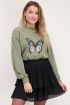 Groene sweater vlinder | My Jewellery