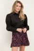 Zwarte blouse met smock mouwen | My Jewellery