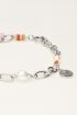 Ocean beaded bracelet with heart charm | My Jewellery