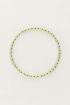 Ocean elastic bracelet with lime beads | My Jewellery