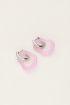 Ocean lilac hoop earrings organic shape small | My Jewellery