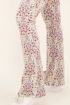 Off-white flared broek met bloemenprint | My Jewellery