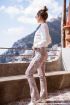 Off-white flared broek met bloemenprint | My Jewellery