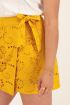 Okergele skort met bloemen crochet | Skort | My Jewellery
