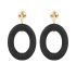Oorbellen met kristallen en gouden hangers, My Jewellery