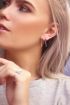 One piece oorring labradorite & staafje, oorbel met edelsteen