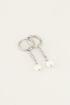 Parel oorbellen met hanger | Oorbellen met parel bij My Jewellery