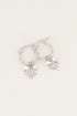 Oorbellen met parel en ster | Parel oorbellen bij My Jewellery