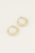 Small hoop earrings with pattern | Small hoop earrings from My Jewellery