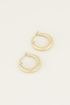 Oorringen met geruit patroon | Kleine oorringen bij My Jewellery