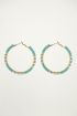 Blauwe oorringen kraaltjes My Jewellery