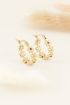 Oorringen bloemetjes met steen | My Jewellery