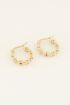 Oorringen bloemetjes met steen | My Jewellery