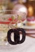 Paarse oorhangers ovaal met glitters | Statement oorbellen My Jewellery