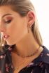 One piece oorring Black Onyx ster, oorbel met ster