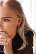 One piece oorring Malachite bedel, oorbel met edelsteen