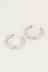 Medium round hoop earrings, hoop earrings rings