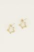 Oorbel open ster | Oorbellen ster My jewellery