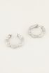 Brede oorringen met patroon | Oorringen bij My Jewellery