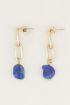 Oorhangers lapis lazuli steen, edelsteen oorbellen