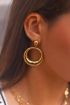 Oorhangers open ring klein, statement oorbellen