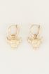 Oorringen stier, oorbel bedels My Jewellery