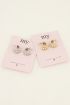 Oorringen met parels & transparante stenen | My Jewellery