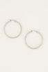 Oorringen parels groot