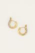 Oorringen strass steentjes