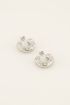 Oorringen open met transparante stenen | My Jewellery
