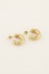 Oorringen open met transparante stenen | My Jewellery