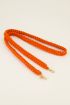 Orange braided phone cord | My Jewellery