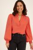 Fel oranje mousseline blouse | My Jewellery