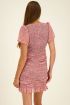 Orange printed dress with pleats | My Jewellery