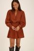 Oranje mousseline blouse | My Jewellery