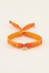 Oranje armband lint adventure | My Jewellery
