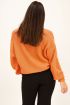 Oranje gebreid vest | Vest | My Jewellery